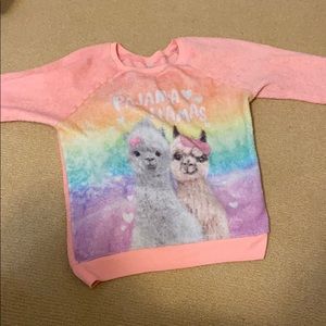 A fuzzy pajama shirt